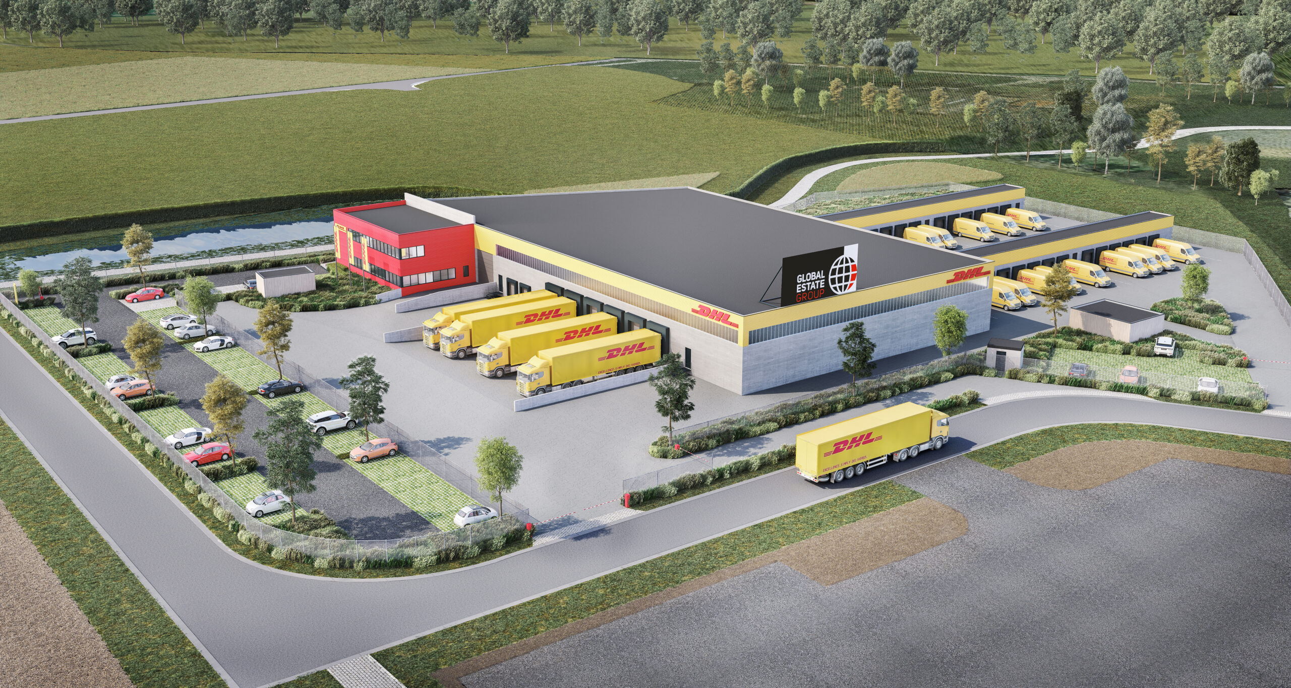 Internationale topspeler DHL Express trekt naar Roeselare op gloednieuw industrieterrein