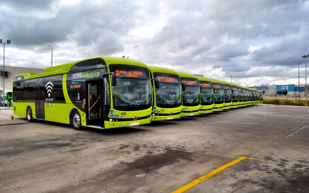 BYD levert 15 Elektrische bussen aan Badajoz in Spanje