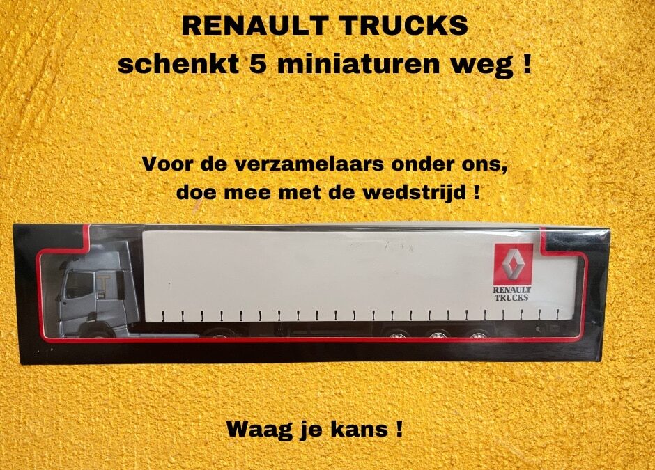 Win een miniatuur van Renault Trucks T460 !