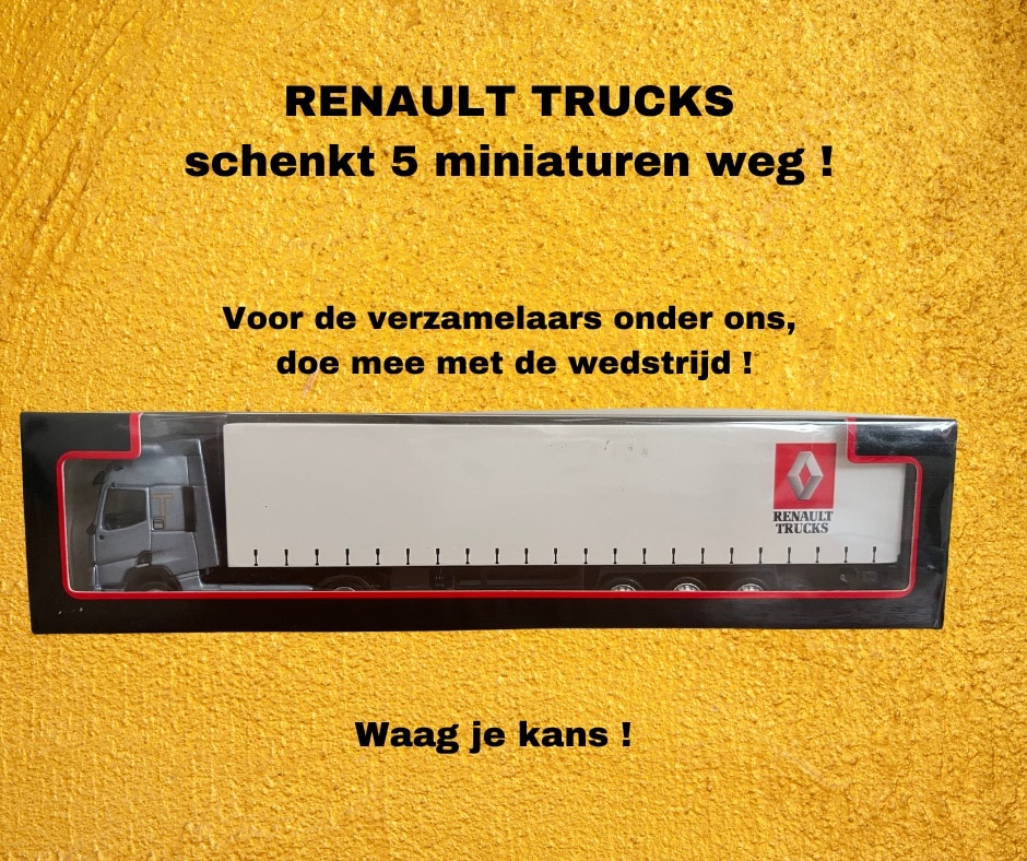 Win een miniatuur van Renault Trucks T460 !
