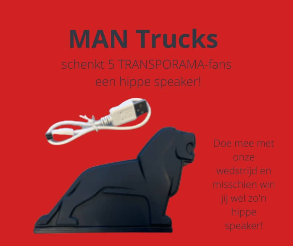 MAN Trucks schenkt 5 TRANSPORAMA-fans een hippe speaker!