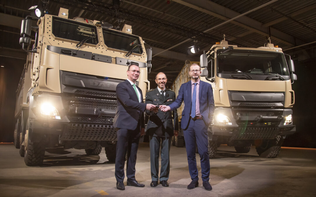 Eerste DAF CF Military trucks geleverd aan Belgische Defensie