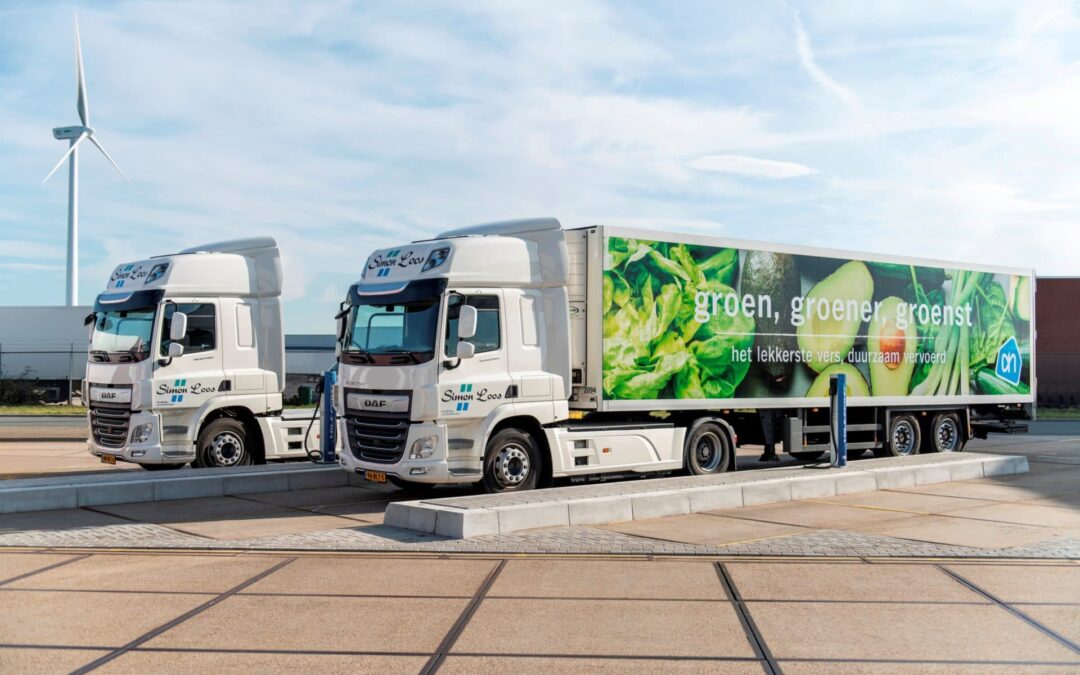 DAF aide le géant de la grande distribution Albert Heijn à migrer ses activités de transport vers l&rsquo;électrique
