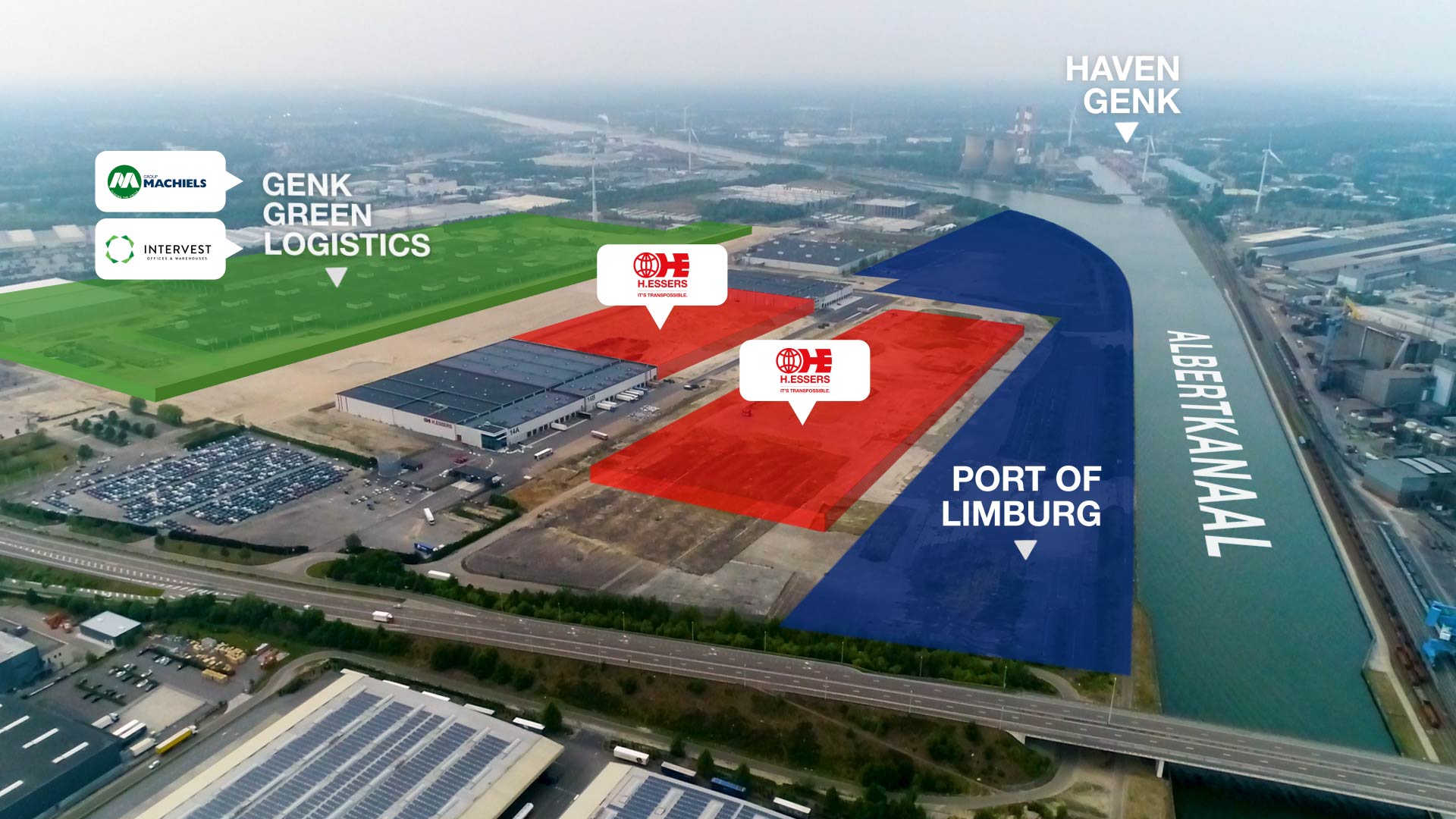 Group Machiels en H.Essers slaan de handen in elkaar  voor de lancering van Port of Limburg