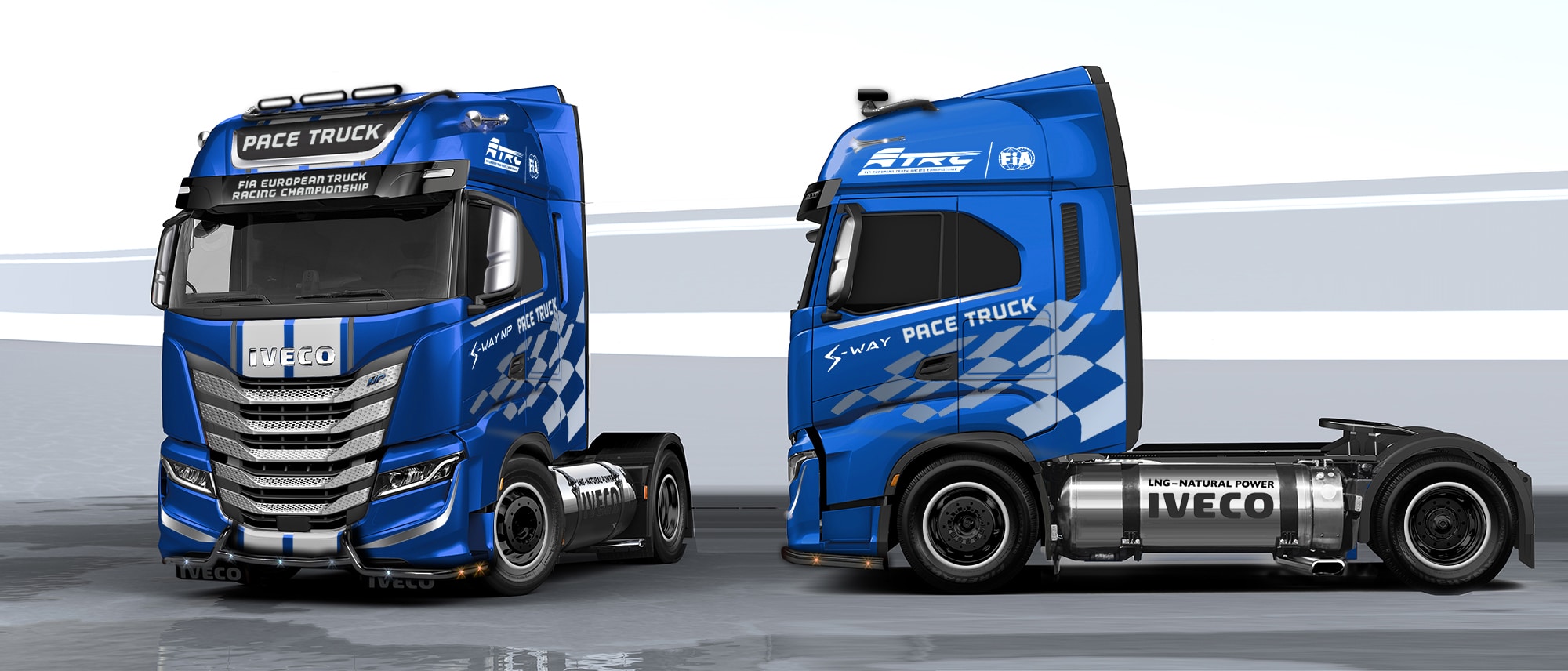 ETRC durable 2021: IVECO contribue à un championnat pratiquement neutre en carbone avec un camion IVECO S-WAY NP pace truck