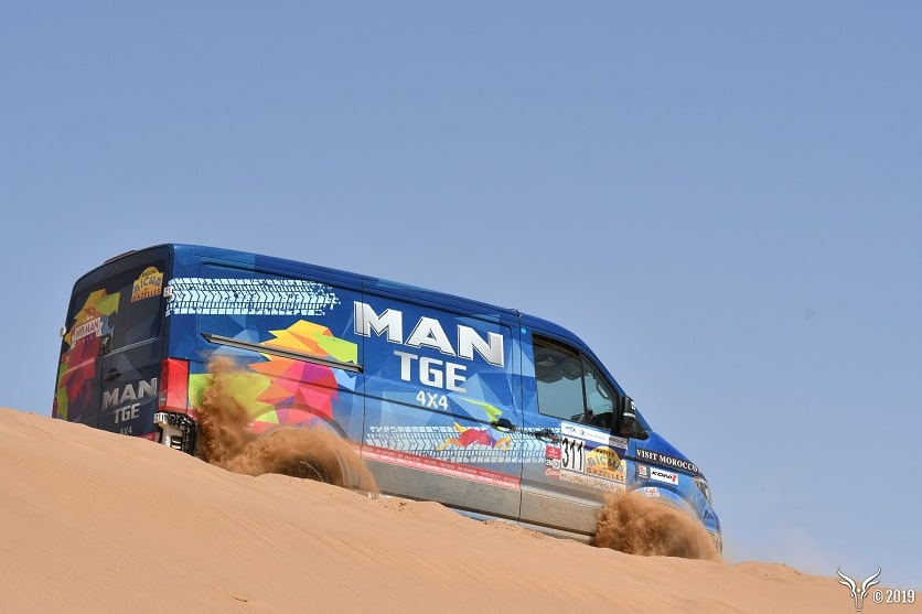 MAN Team behaalt met de TGE 4×4 een podiumplaats in de 29e rally “Aïcha des Gazelles”