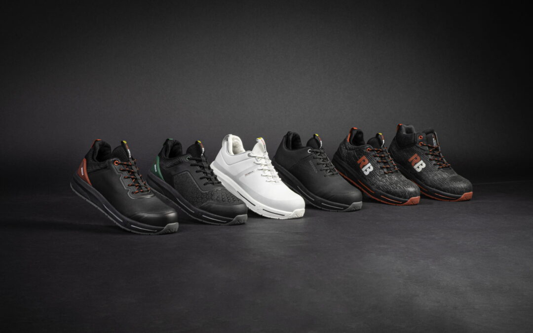 Safety sneaker met slip-in sock houdt vuil en zand buiten