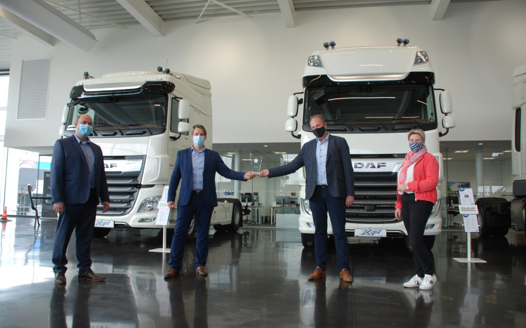 Silver Award de DAF pour couronner Aerts Trucks