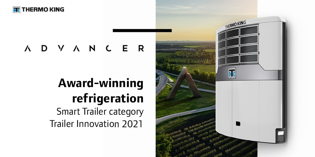 Thermo-King wint ‘Trailer Innovation-prijs 2021’ voor Advancer-koelunits