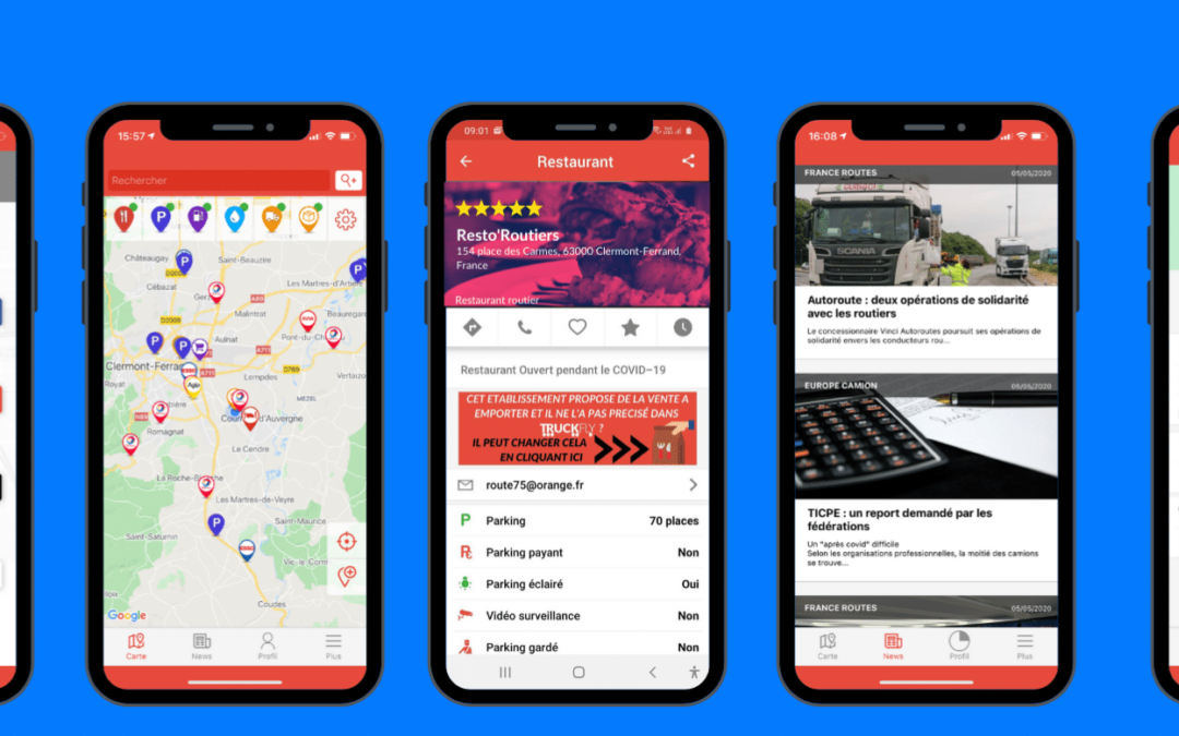 TruckFly, l’application gratuite de Michelin pour  les chauffeurs routiers, s’adapte au contexte sanitaire