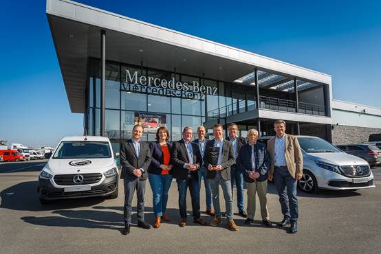 Ets. Huet / Sonodi nommé concessionnaire utilitaires Mercedes-Benz offrant le meilleur accueil client de Belgique/Luxembourg
