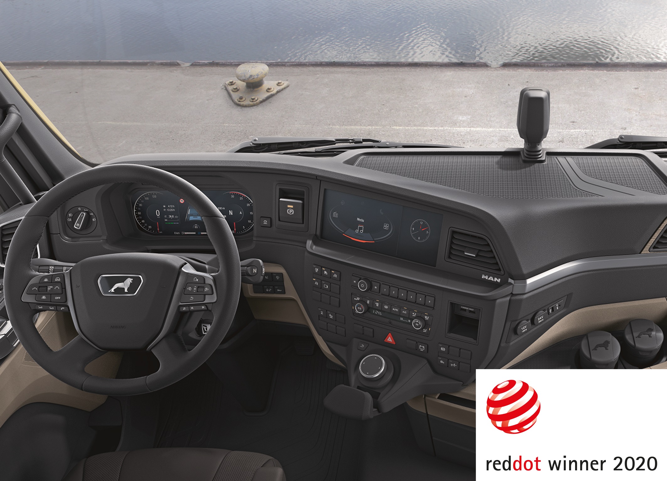 Le poste de conduite de la nouvelle génération de camions MAN remporte le Red Dot Award