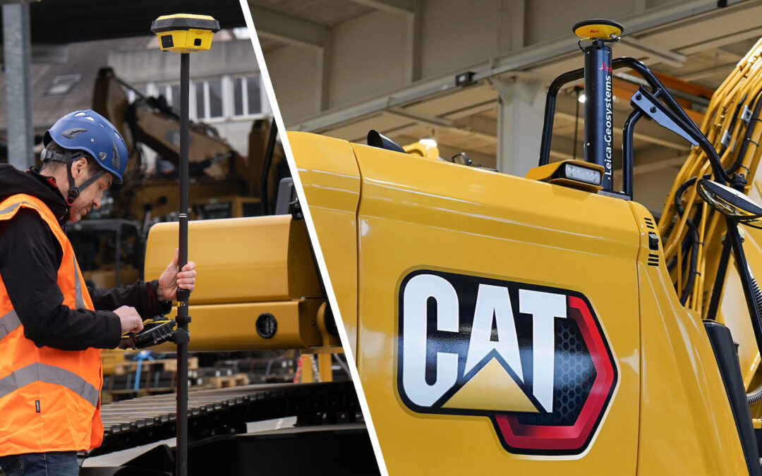 3D machinebesturingssysteem van Leica Geosystems geschikt voor de NGH graafmachines van Caterpillar