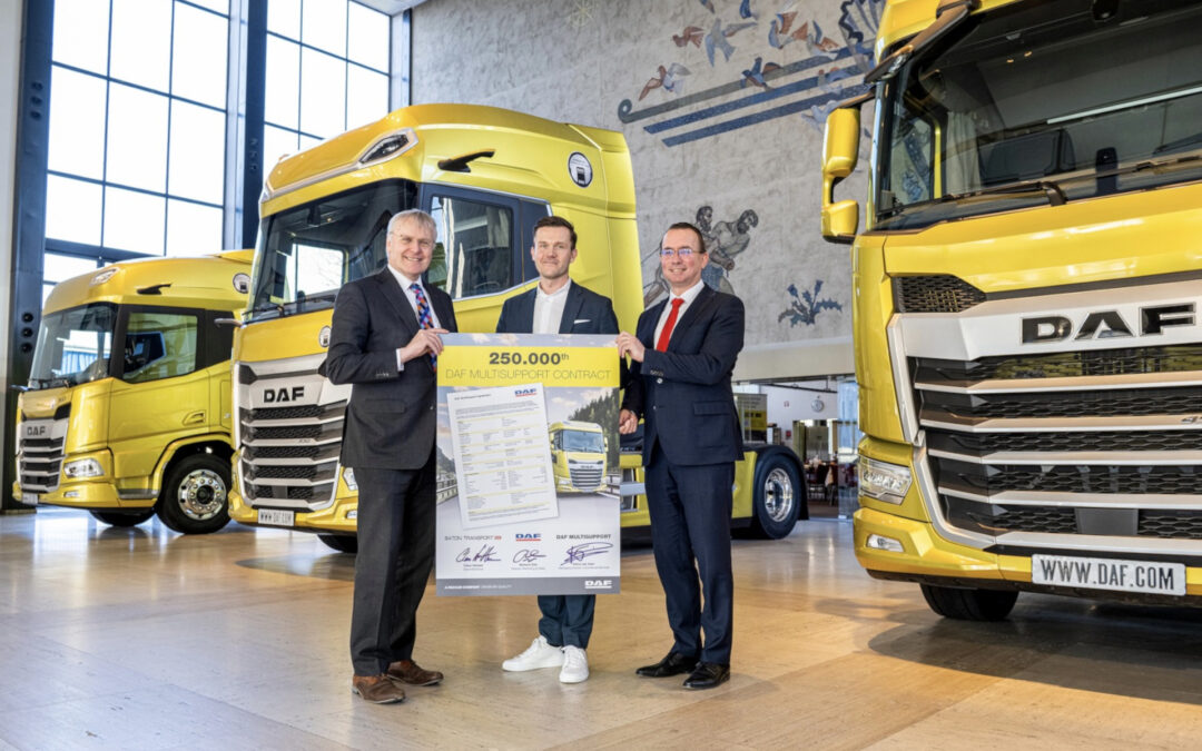 250.000ste DAF MultiSupport Reparatie- en Onderhoudscontract