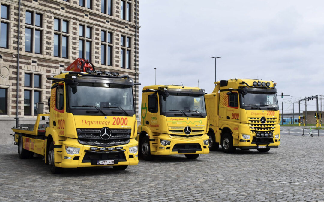 Van Mossel, grootste Mercedes-Benz Truck verdeler in België, levert eerste eActros aan Depannage 2000