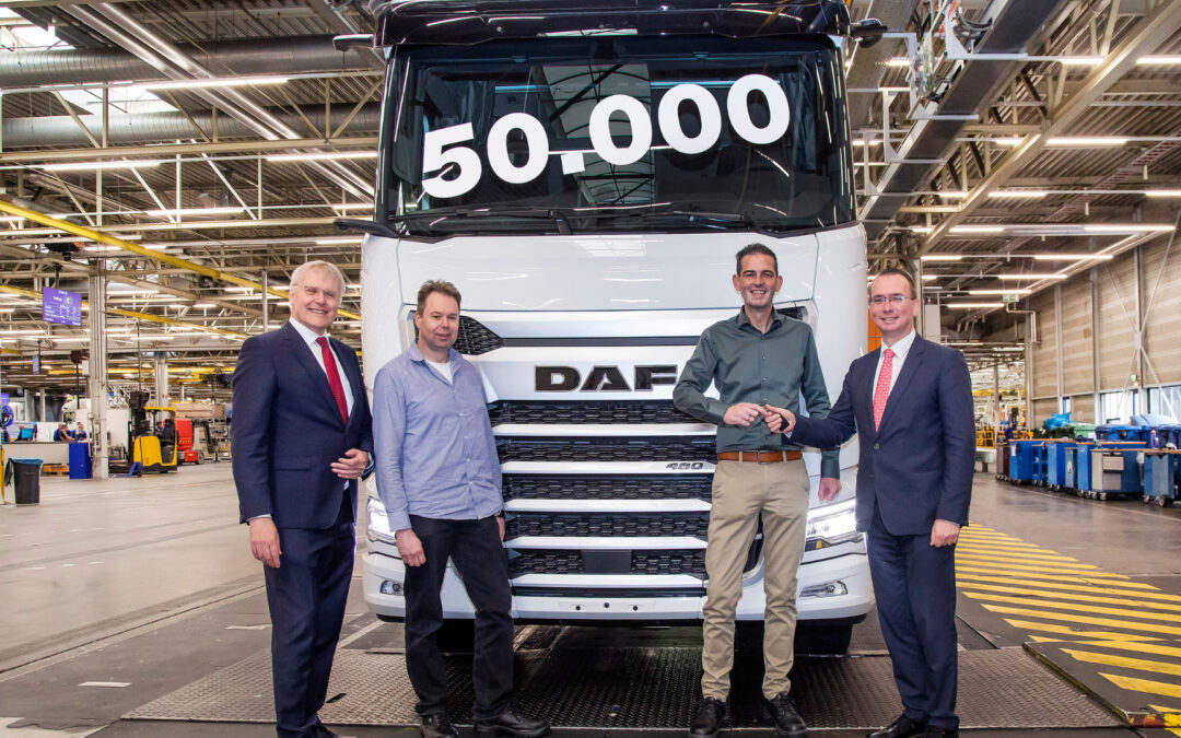 DAF bereikt mijlpaal van 50.000 Nieuwe Generatie trucks