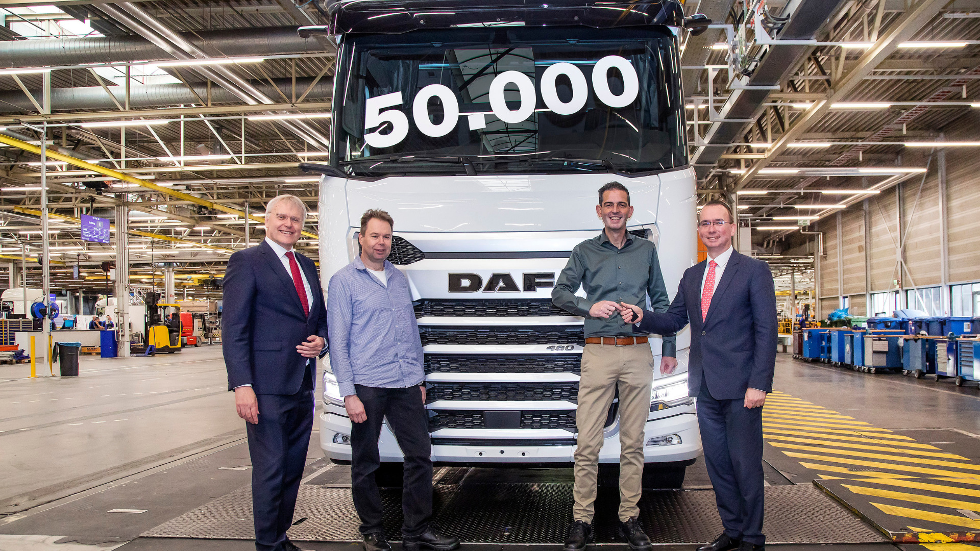 DAF bereikt mijlpaal van 50.000 Nieuwe Generatie trucks