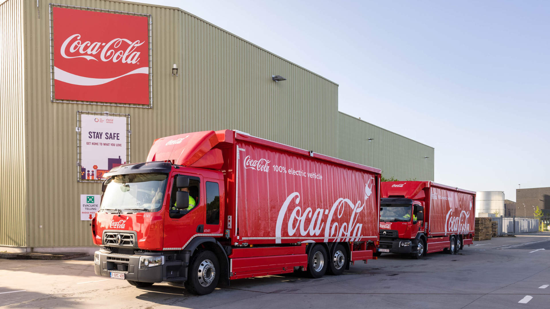 Coca-Cola doet Gentse leveringen voortaan met 12 elektrische Renault Trucks