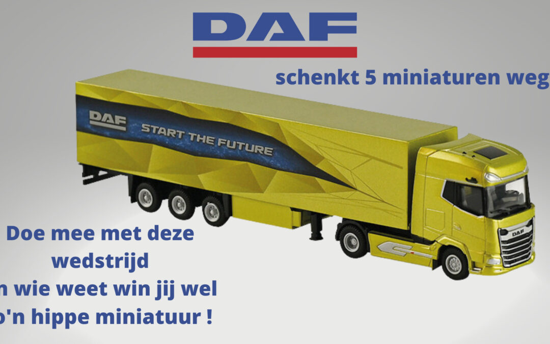 Wedstrijd: DAF geeft 5 miniaturen weg!