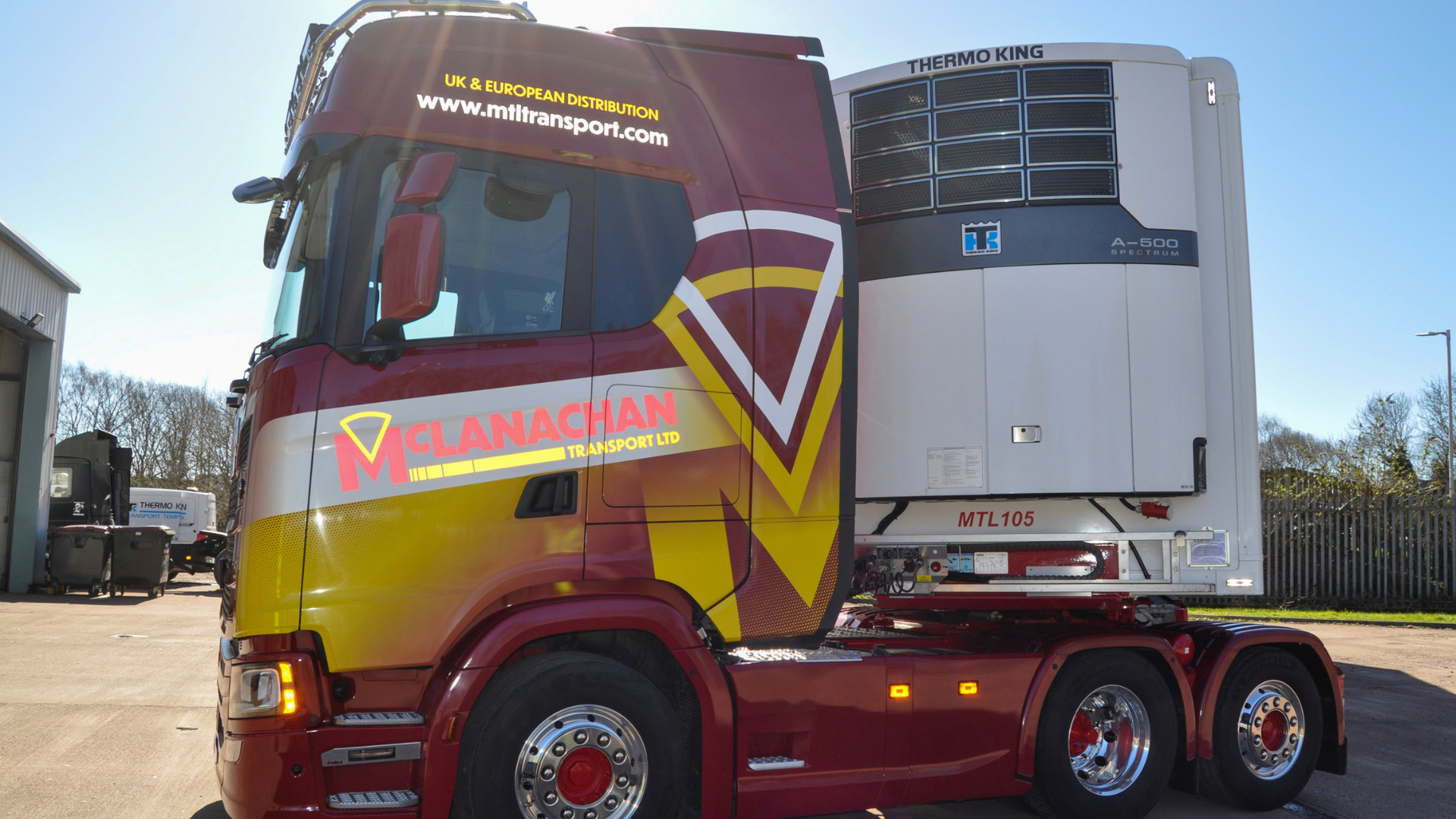 Farma-opleggers van McLanachan Transport Limited (MTL) met Thermo King Advancer Spectrum-multi-temperatuurkoeling
