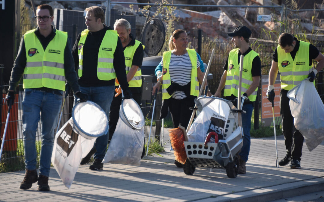 Kärcher s’attaque aux déchets sauvages lors du World Cleanup Day 2023 à Wilrijk