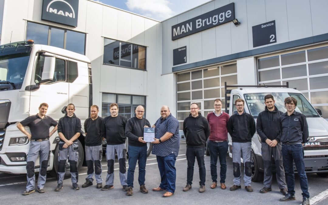 MAN Brugge onderscheiden als Top MAN ServiceCare werkplaats