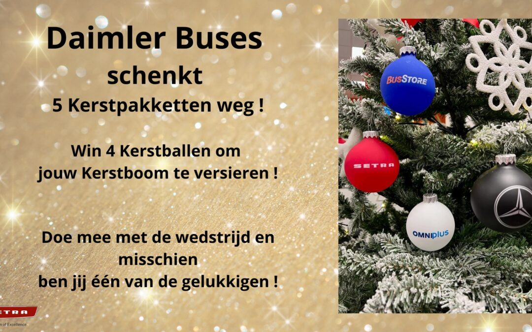 Wedstrijd: Daimler Buses schenkt 5 Kerstpakketten weg !