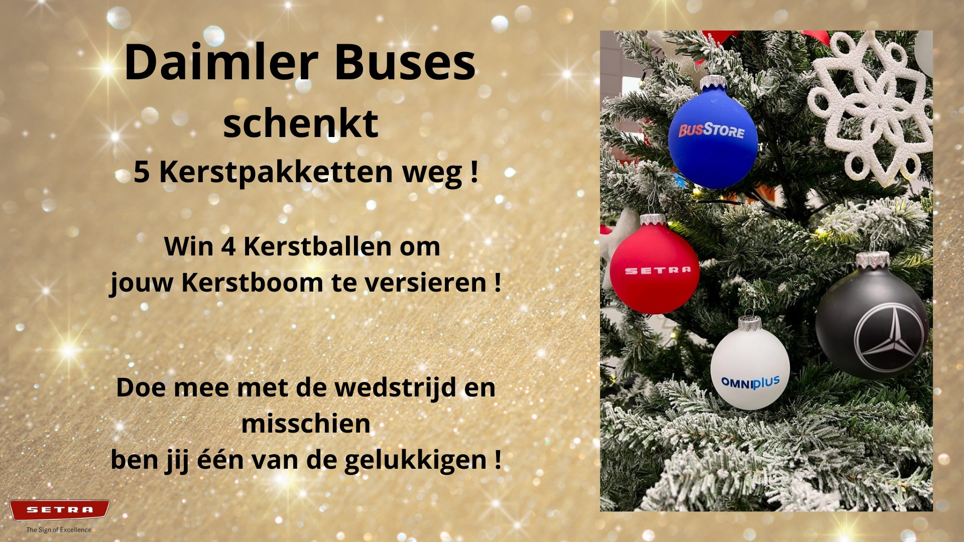 Wedstrijd: Daimler Buses schenkt 5 Kerstpakketten weg !