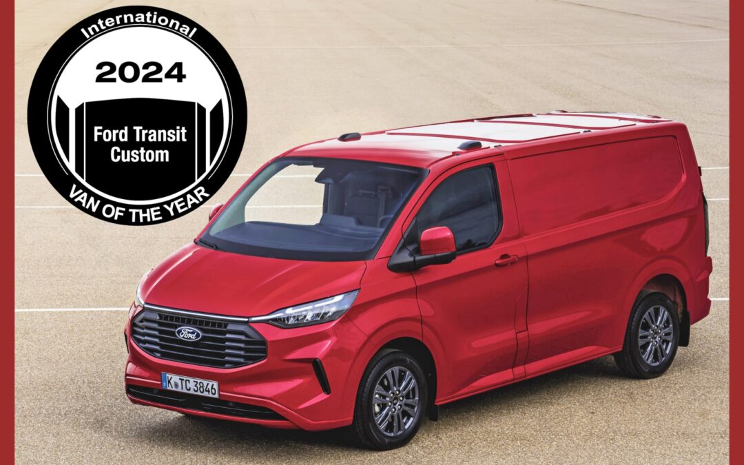 High five:  ‘International Van of the Year Award’ voor Ford Transit bij het winnen van de titel in 2024!