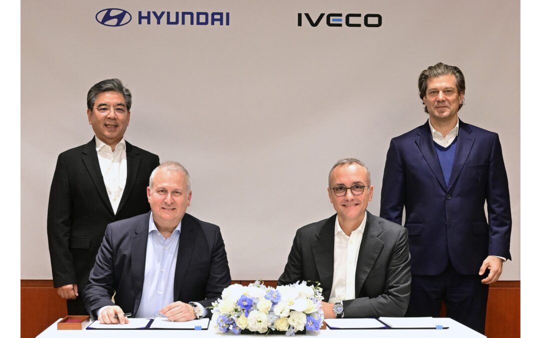 Hyundai Motor Company levert een volledig elektrisch licht bedrijfsvoertuig van zijn Global eLCV-platform aan Iveco Group in Europa
