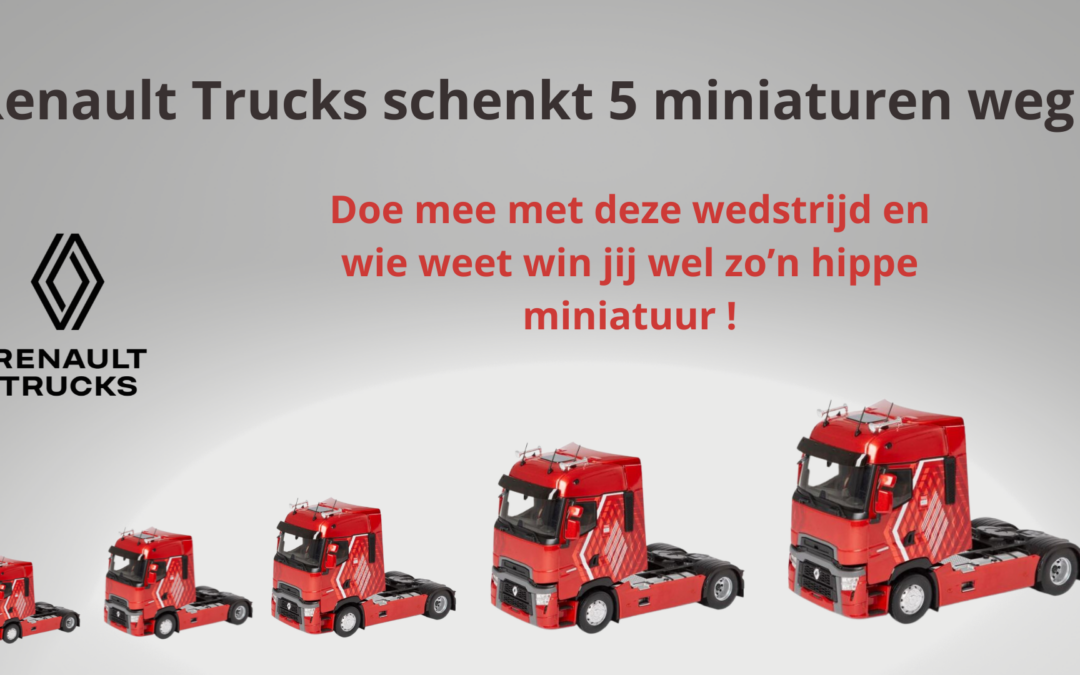 Wedstrijd: Renault Trucks geeft 5 miniaturen weg !