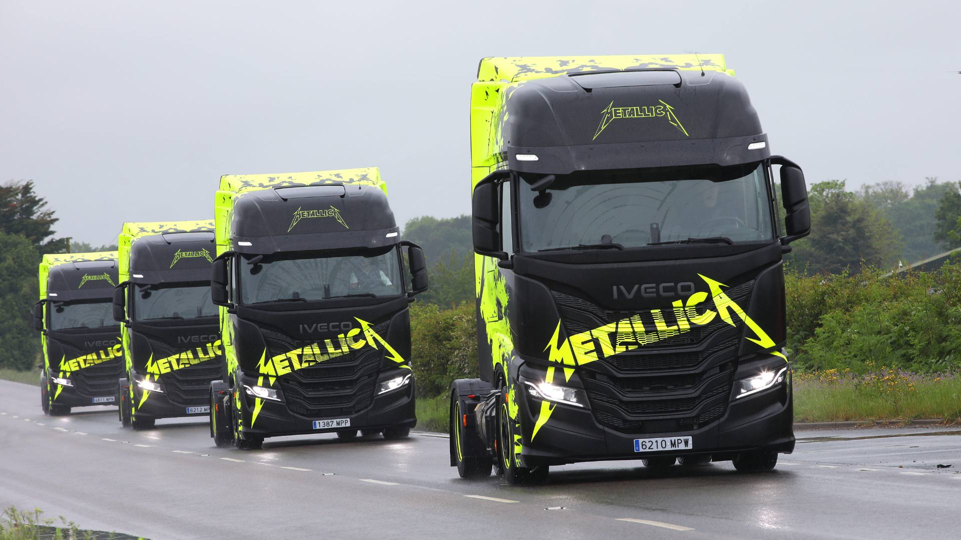La flotte multi-énergies IVECO donne le coup d’envoi de l’étape européenne du Metallica M72 World Tour
