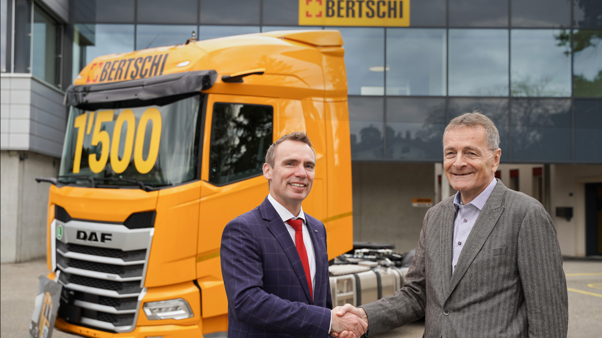 1.500ste DAF truck voor de Bertschi Group