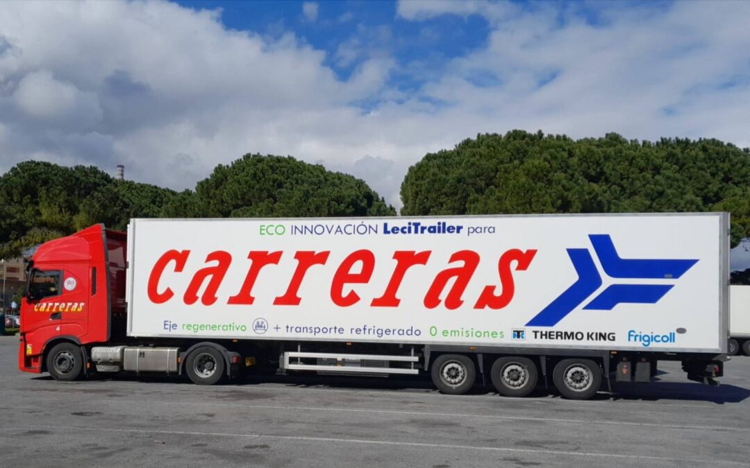 Le groupe logistique Carreras réduit avec succès les émissions dues au transport et la consommation de carburant grâce au système de refroidissement électrique et à recharge automatique pour semi-remorques de Thermo King