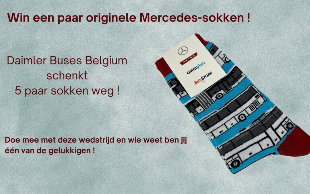 Wedstrijd!  Daimler Buses Belgium schenkt 5 paar sokken weg!