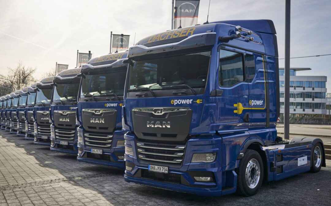 Meer laadruimte voor emissievrij vervoer over lange afstanden: Dachser neemt 12 MAN eTGX Ultra Low Liner-vrachtwagens in gebruik