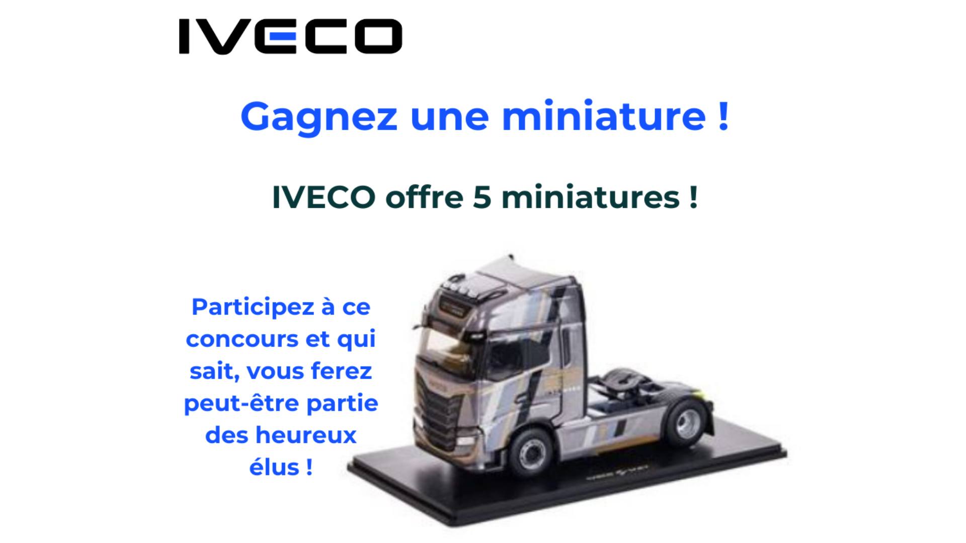 Concours : IVECO offre 5 miniatures !
