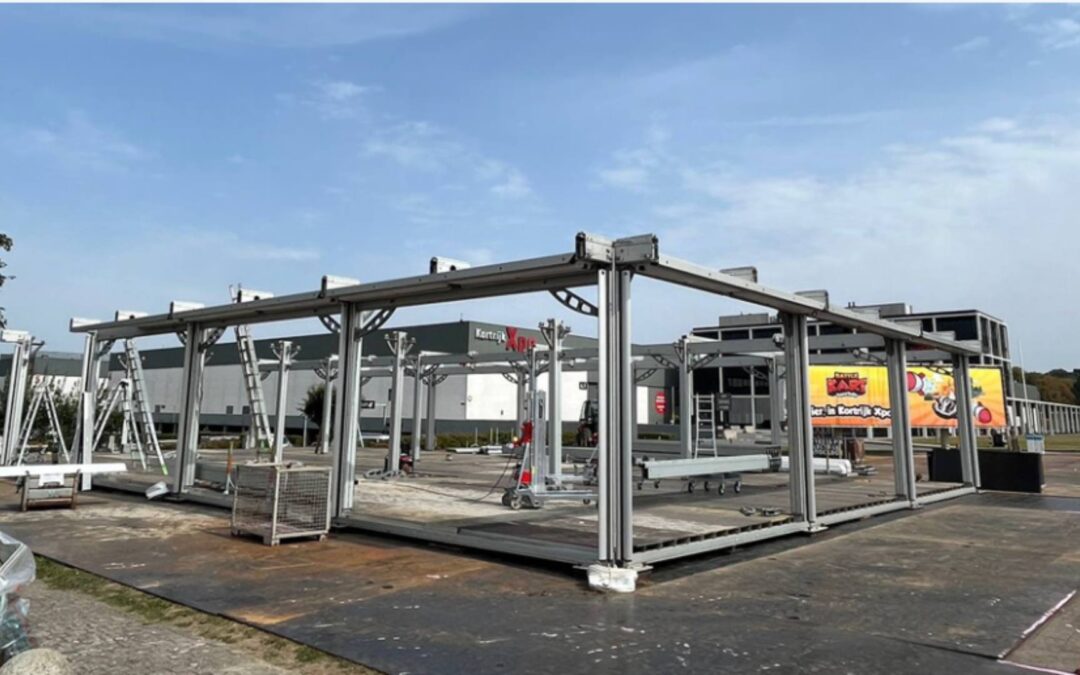 De opbouw is begonnen – MATEXPO komt tot leven