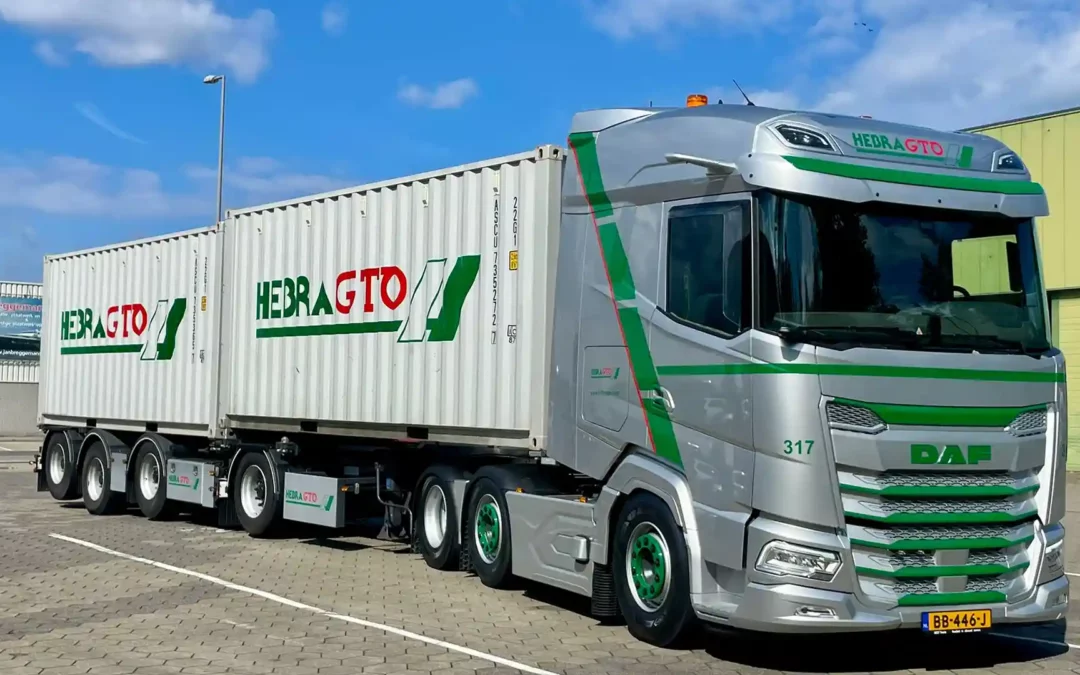 Cinq unités de DAF XG 480 FTG 6×2 tracteurs pour HebraGTO