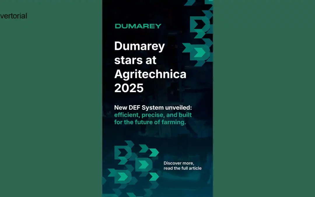 Dumarey joue un rôle de premier plan à Agritechnica 2025 : lancement du nouveau système DEF