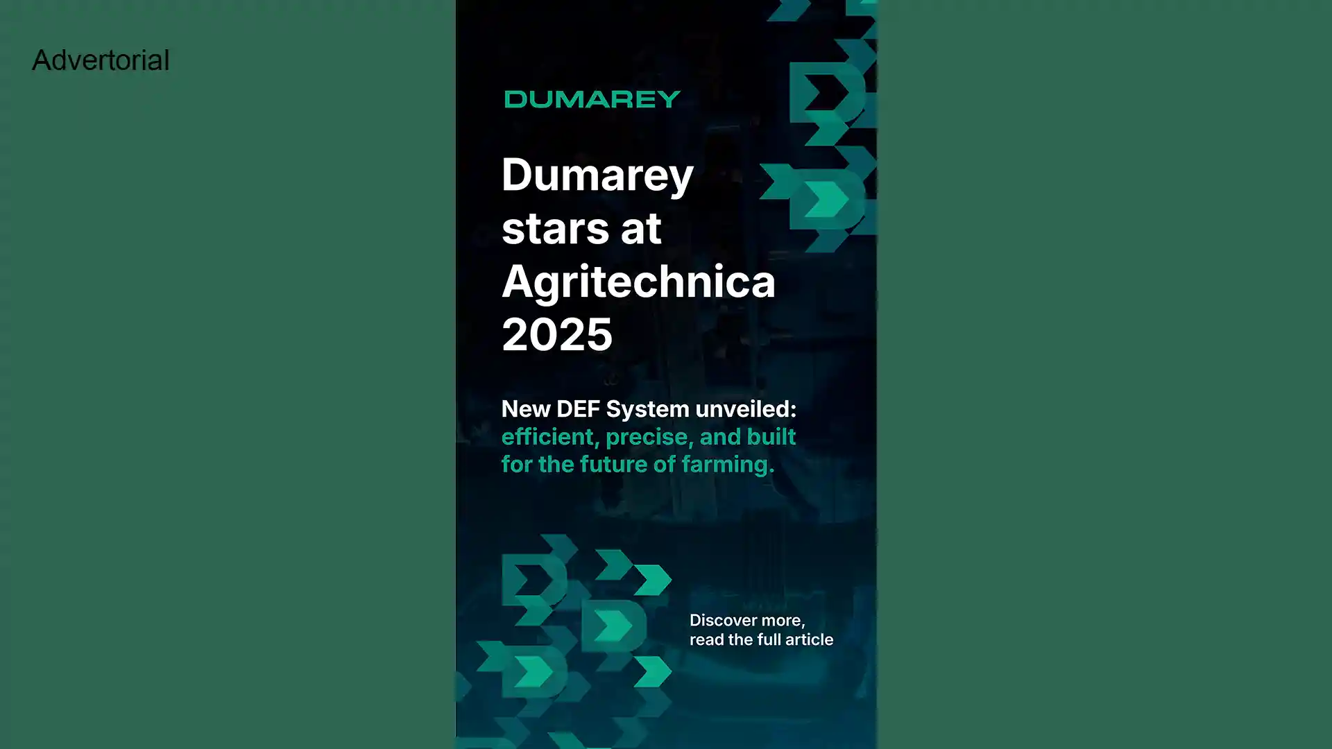 Dumarey joue un rôle de premier plan à Agritechnica 2025 : lancement du nouveau système DEF