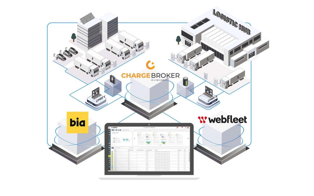 Webfleet, Bia Power et ChargeBroker proposent un nouveau moyen d’intégrer l’optimisation de la recharge en dépôt à la gestion de flotte de véhicules électriques