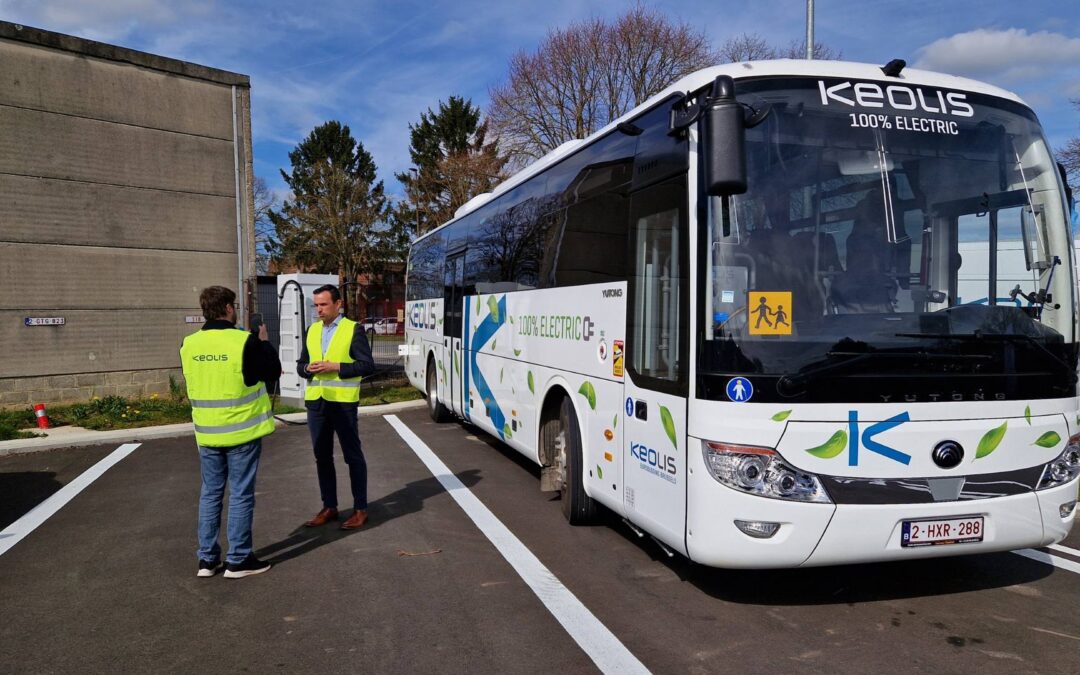 Keolis, een pionier in de elektrificatie van busstelplaatsen in Wallonië
