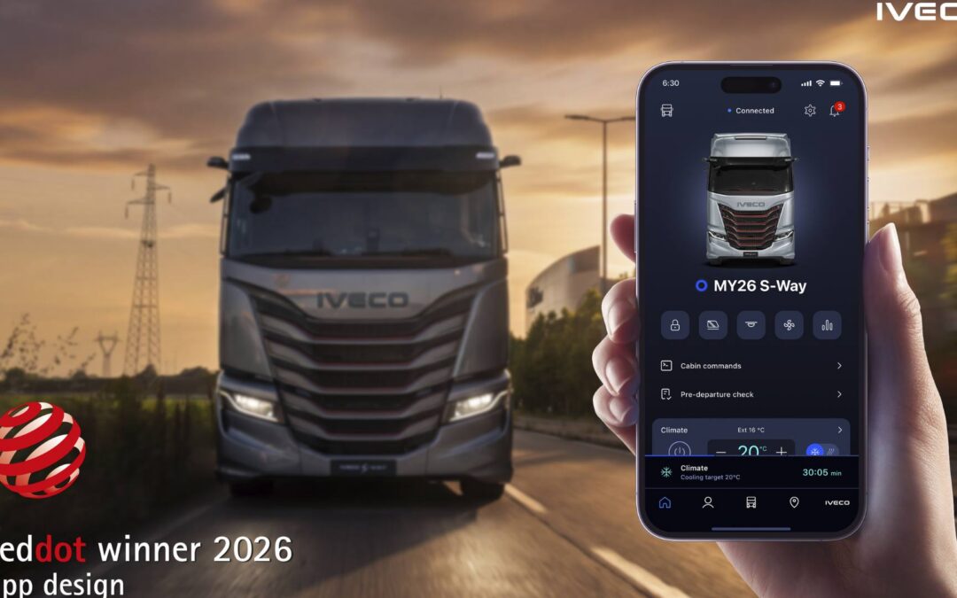 IVECO Easy Way App wint prestigieuze Red Dot Award voor klantgericht ontwerp.
