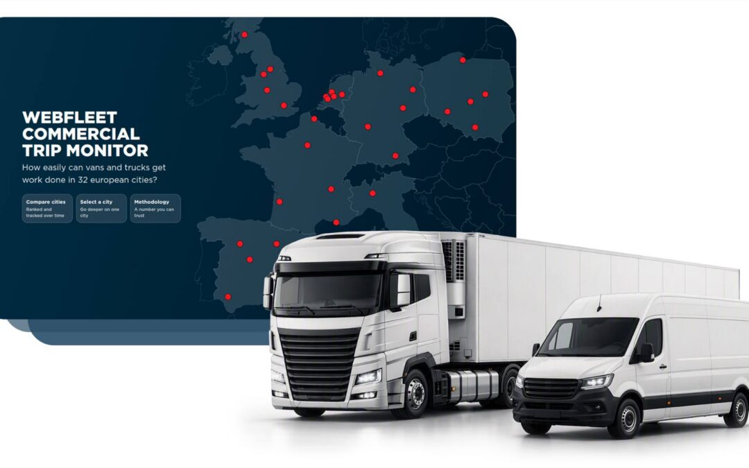 Van Utrecht tot Berlijn: Webfleet Commercial Trip Monitor onthult Europa’s meest en minst toegankelijke steden voor commercieel verkeer