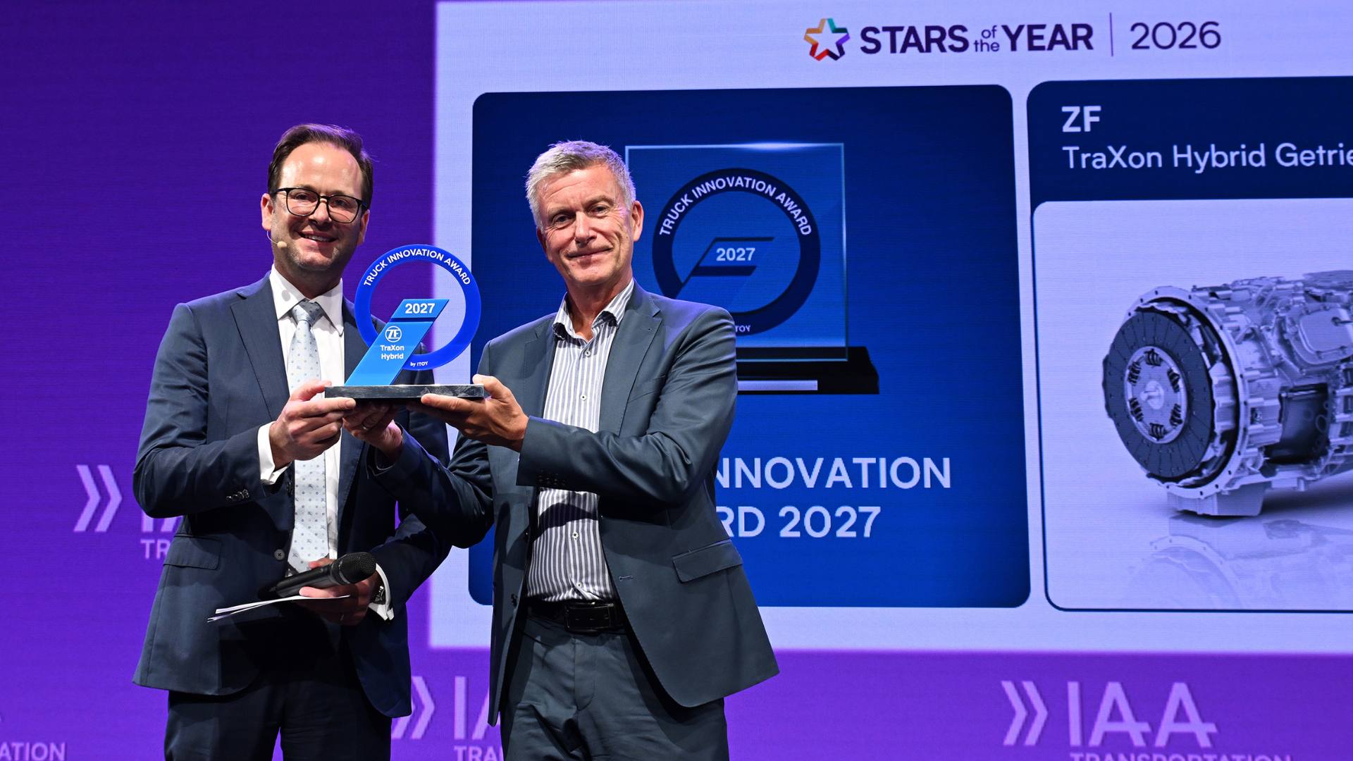 Truck Innovation Award 2027 for the ZF TraXon Hybrid Heavy-Duty Transmission System